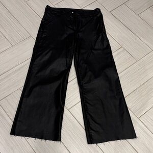 Kut from the Kloth Black Wide-Leg Faux Leather Pants